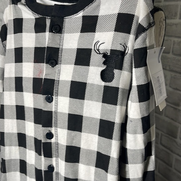 NWT Silver Lilly Oh Deer Slim Buffalo Plaid Flapjack Pajamas - Picture 4 of 17